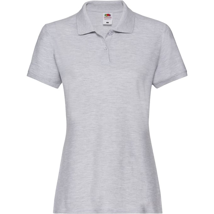 Fruit of the Loom Dames/Dames Premium Heather Poloshirt (Grijs)