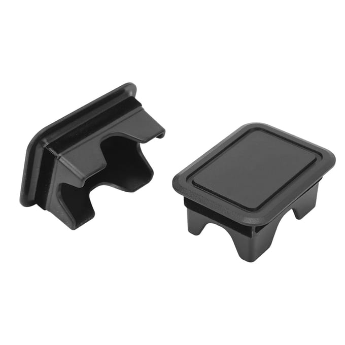 2 STUKS Laadbakgat Afdekking Verouderingsbestendig ABS Nauwkeurige Pasvorm Laadbakrand Gatdop voor 1500 2500 2019 tot 2023 gray