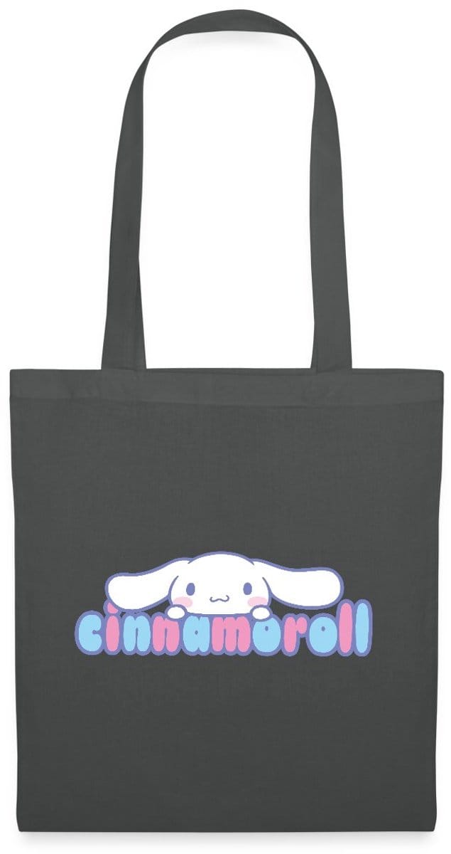 Cinnamoroll Gluurt Over De Letters Tas Van Stof Schoudertas