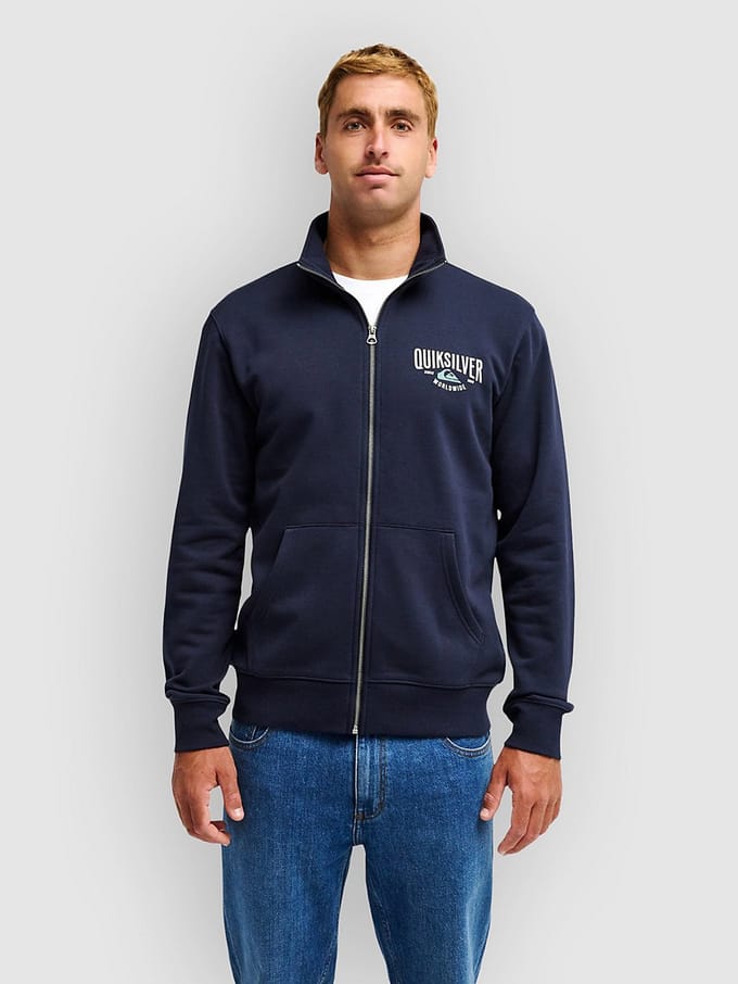 Quiksilver Quik Zip No Hood Half-Zip Sweater blauw