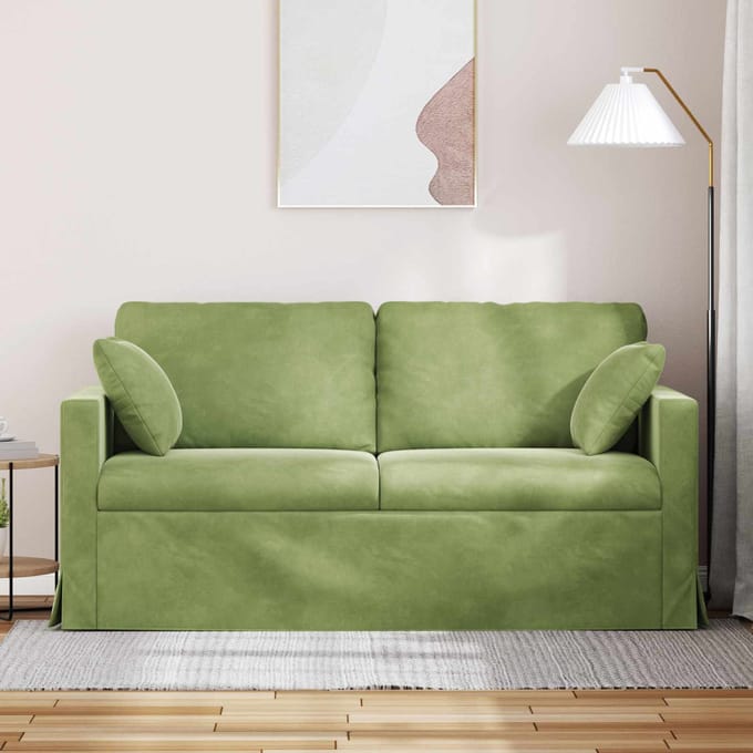 vidaXL - Bank - Lichtgroen - 158 - x - 78 - x - 80 - cm - Fluweel