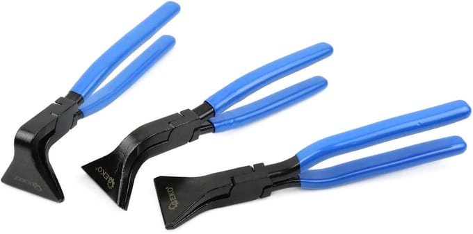 GEKO Vouwtangen set - precisie buigen - CrV staal - antislip handvatten - 3 stuks