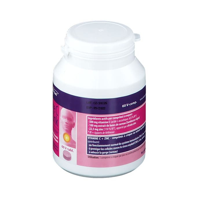 Mannavital Vitamine C + Zink 60 Gecomprimeerde tabletten