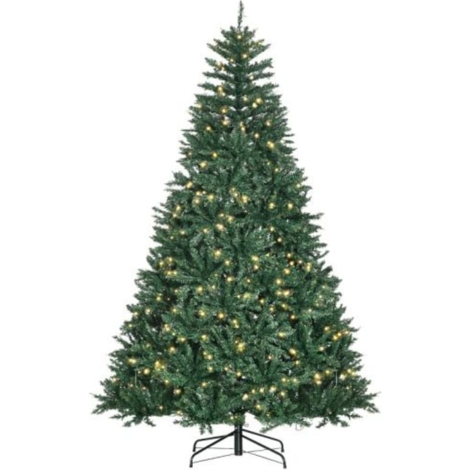 Sapin de Noël - MUVOE - 700 LED - 2154 branches - 210 x 142 cm - Vert vert