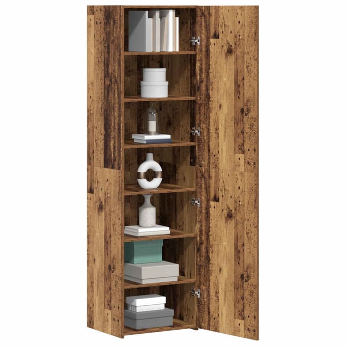vidaXL - Highboard - Oudhout - 50 - x - 42,5 - x - 185 - cm