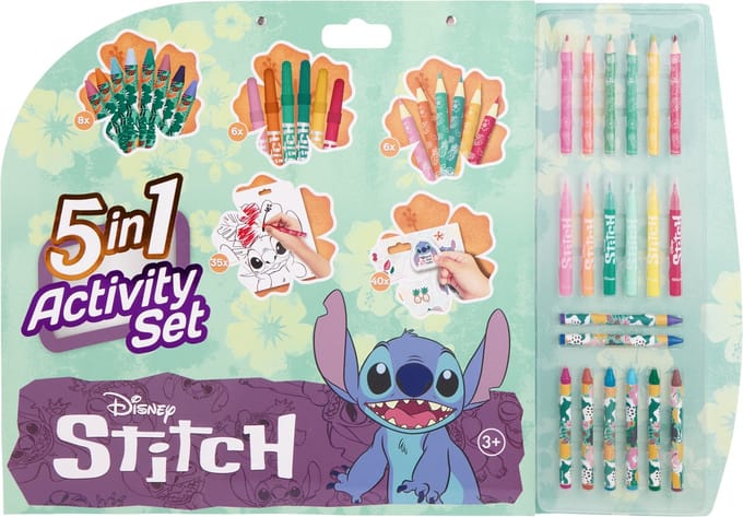 Disney Stitch 5 in 1 Kleurset
