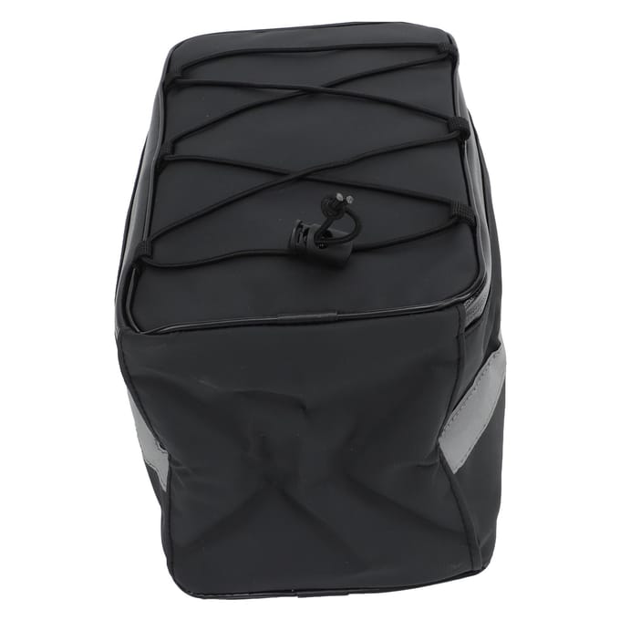 Fiets Achterdrager Tas Waterdicht Reflecterend Grote Capaciteit Fiets Achterdrager Drager met Regenhoes black