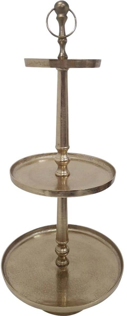 Lesli Living - Etagère Brush - Goud - Ø41x89cm
