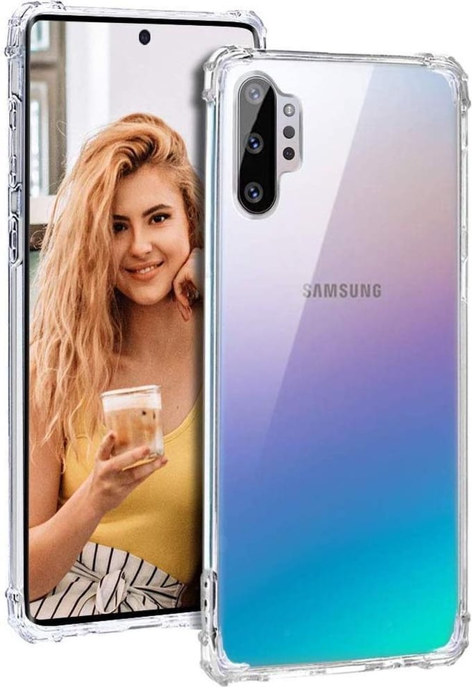 Shock proof Hoesje Geschikt voor: Samsung Galaxy Note 10 - Anti -Shock Silicone - Transparant
