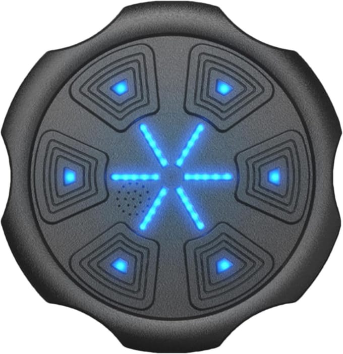 Muzikale Boksmachine - Boks Workout - Hand Oog Coördinatie - Dynamische Audio-integratie - 40x40cm - Blauw