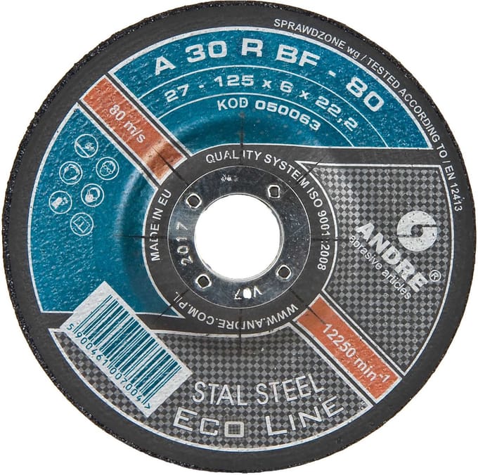 Andre Serie - Doorslijpschijf - 125mm - Staal - Robuuste Constructie