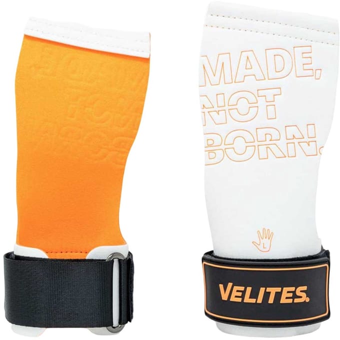 Velites Quad Pro Hand Grips Chalk – Maximale Grip. Speciaal voor Chalk – Orange White – M