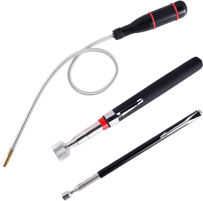 Telescopische Magnetische Hulpmiddelen Set van 3 - Flexibele Lifting Tools