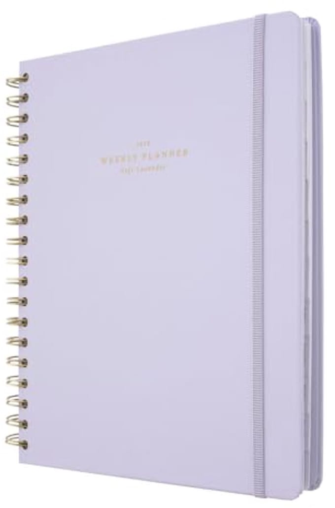 Weekagenda 2024-2025 Soft Lavender - 17 Maanden Weekplanner en Afspraakplanner