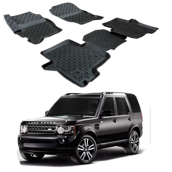 Tapis de sol - SCOUTT - Caoutchouc Premium 3D - Land Rover DISCOVERY - Noir - Sur mesure noir