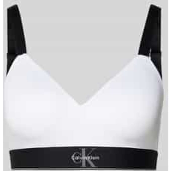 Slim fit bralette met logo-stitching