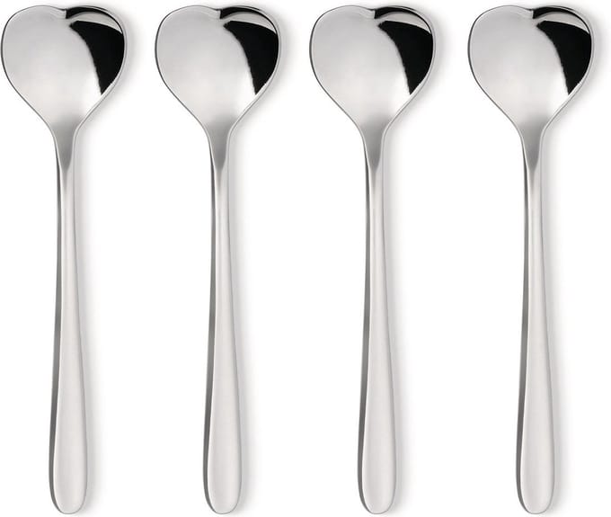 Alessi - Miriam Mirri - Big Love Theelepels - 18/10 RVS - Set van 4