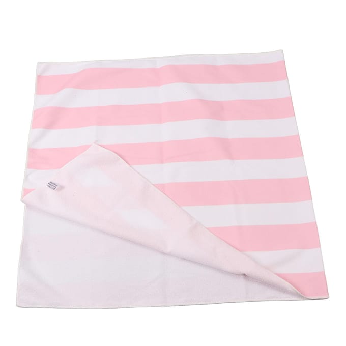 Microvezel Strandlaken Streep Sneldrogend Zacht Super Absorberend Zand Strandlaken 59.1 X 29.5in Roze roze