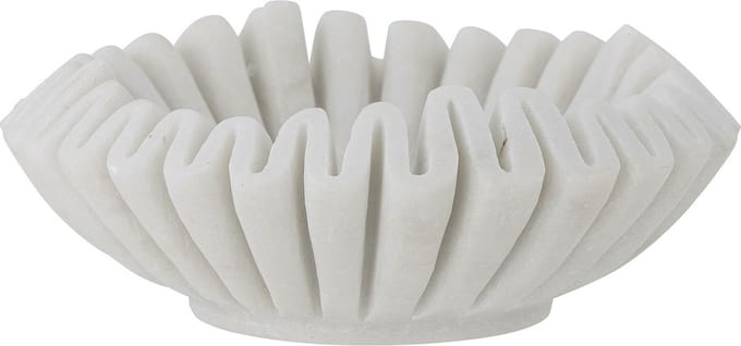 Bloomingville Schaal Harmonia marmer wit Ø17,5 x 6 cm