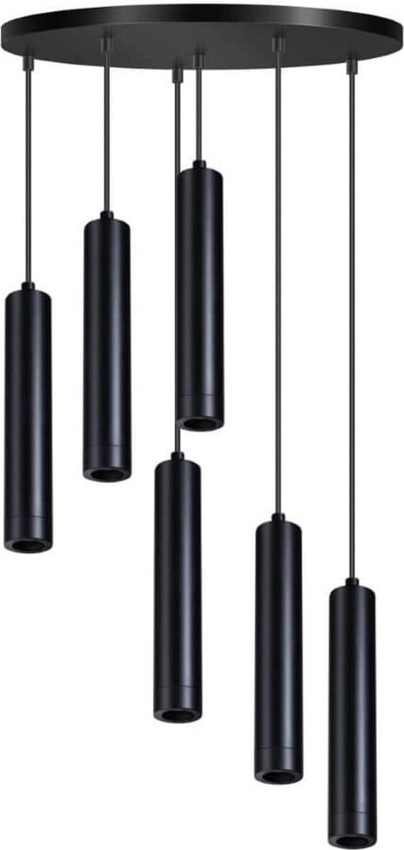 ETH Miller Hanglamp rond 6 x E27 Zwart