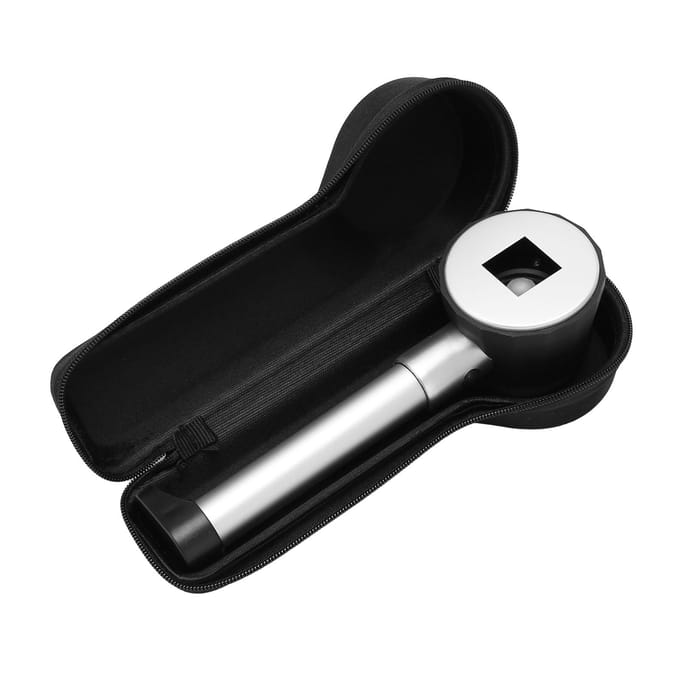 Handheld 10X Vergrootglas Loep 3 LED's Optisch Glas met Meetschaal Sieraden Vergrootglas
