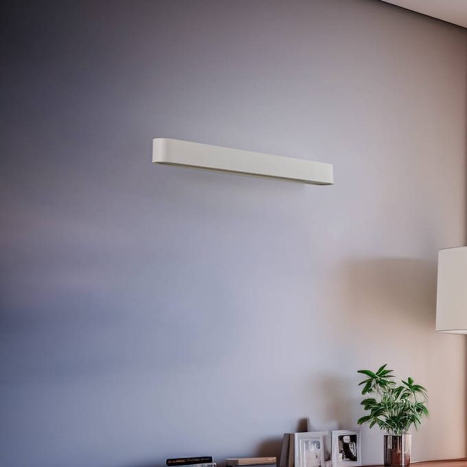 Nowodvorski Lighting Wandlamp Soft, breedte 60 cm, wit, aluminium, G13