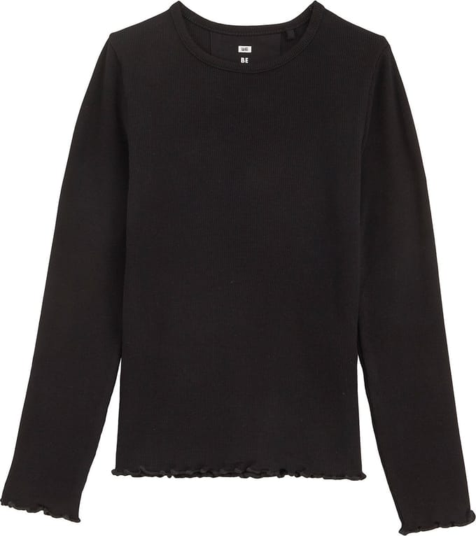 WE Fashion Meisjes T-shirt van ribstof