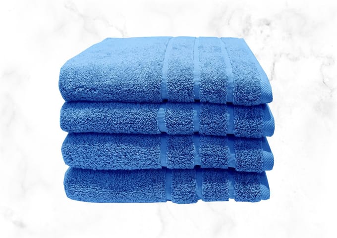 Samatex Badhanddoeken - 50x100 cm - Bleu - Set van 4