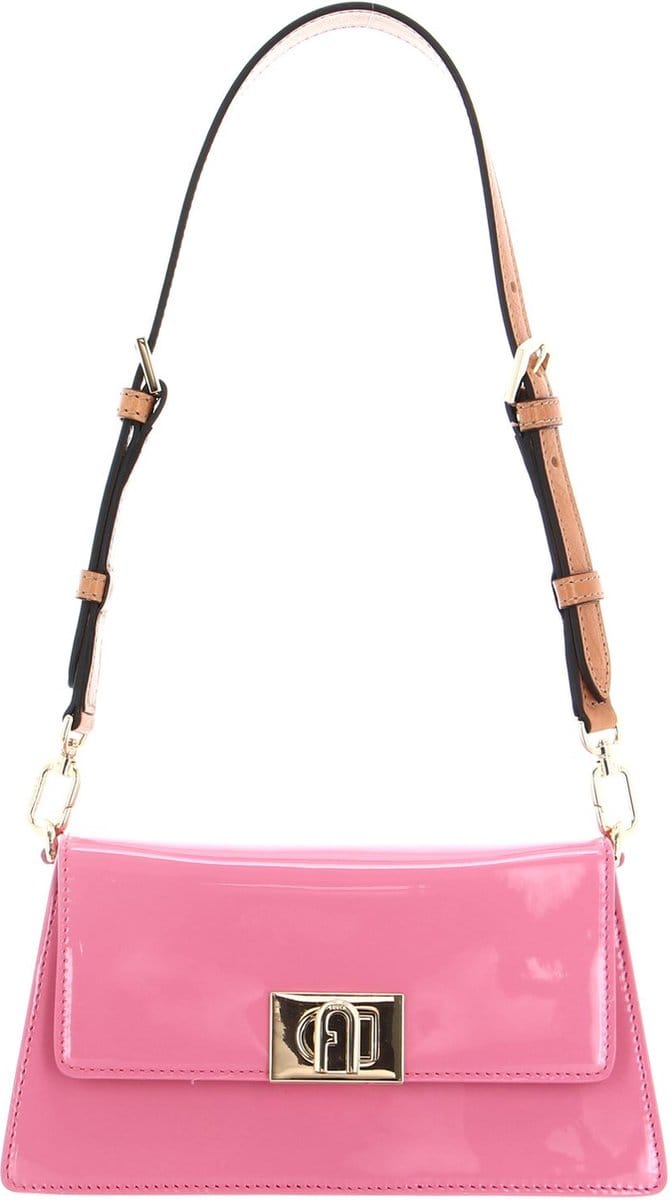 FURLA Leren Schoudertas Avondtas Zoe Mini Shoulder Bag Blossom Roze