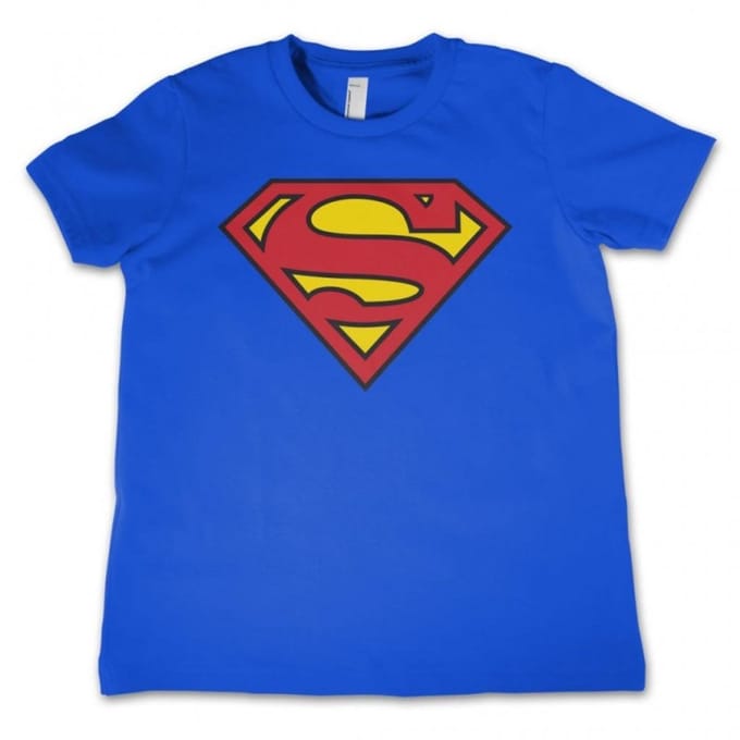 DC Comics Superman Kinder Tshirt -M- Shield Blauw