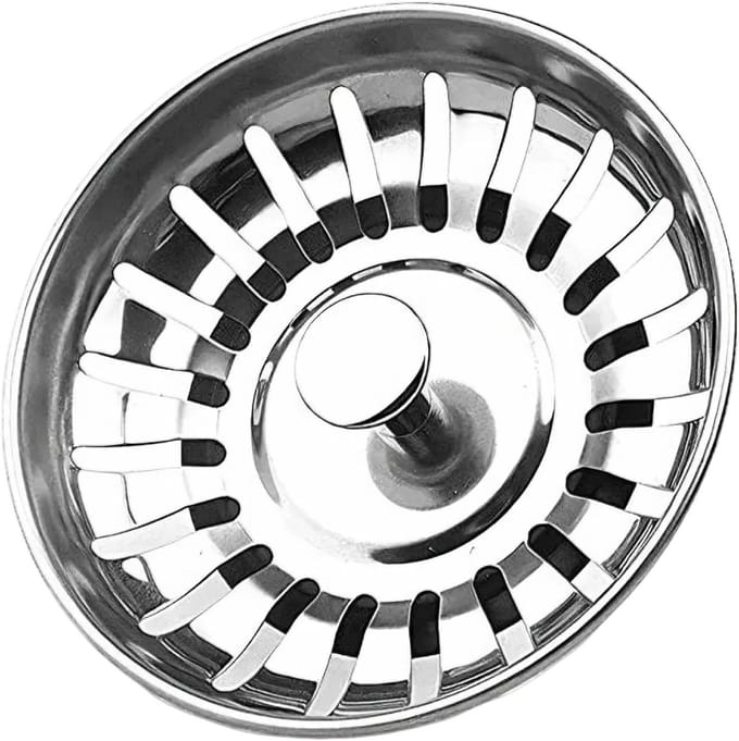 Spoelbakstop RVS 2 Stuks 78mm Zeef voor Keukenspoelbakken