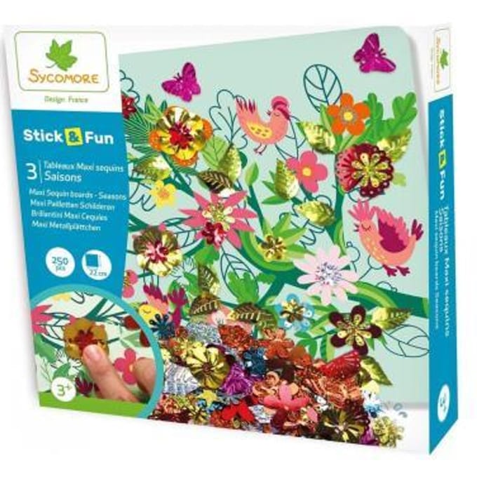 Stick & Fun Maxi Pailletten Schilderen 3 dessins Knutselen