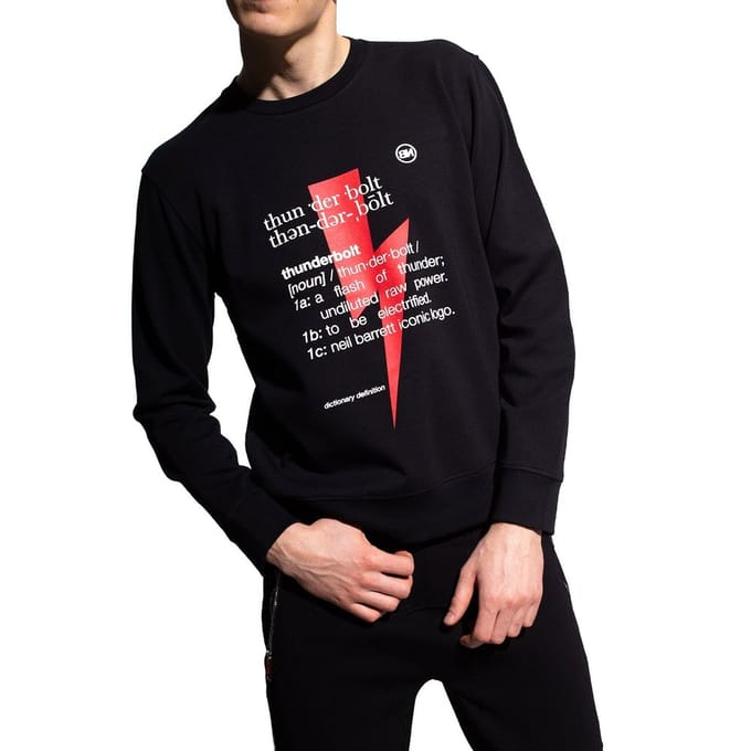 Neil Barrett Zwarte Katoenen Sweatshirt
