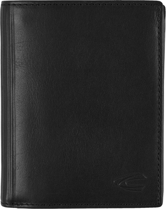 camel active Leren Portemonnee Cliff High Form Wallet Black Zwart