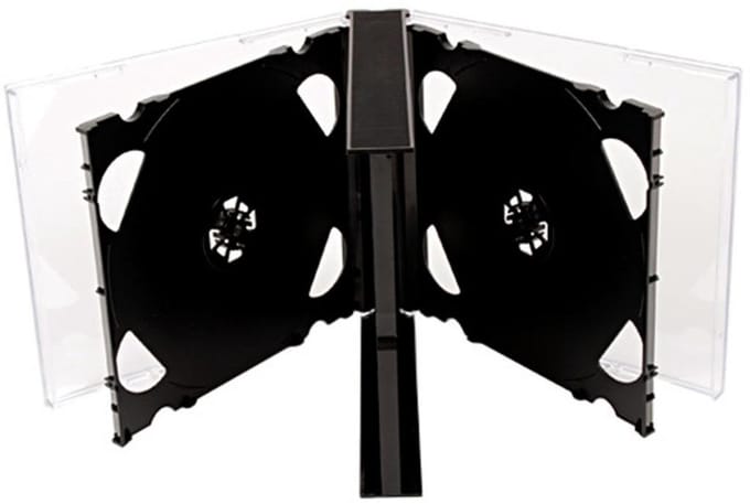 5 Way Jewel Cases 25mm voor 5 Disc - Zwarte Dienblad - 10/Pack