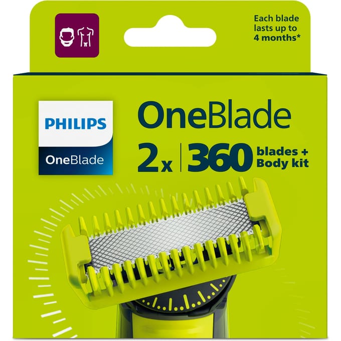 Philips QP624/50 OneBlade scheerapparaat vervangmes - compatibel met alle OneBlade trimmers - langdurig