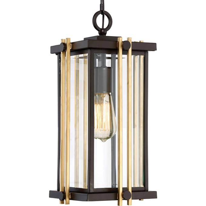 Quoizel LED Buiten Hanglamp Goldenrod | 1X E27 Max 60W | IP44 | Dimbaar | Western Bronze