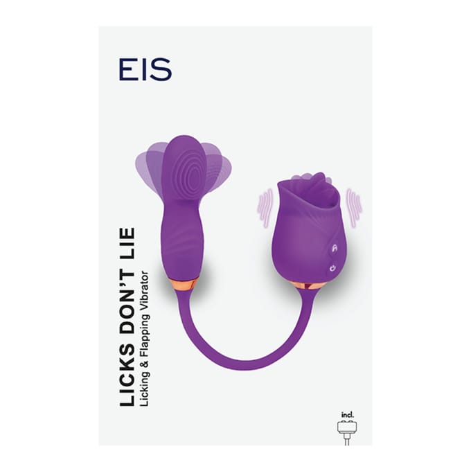 2-in-1 vibrator 'Licks Don’t Lie', 36,8 cm