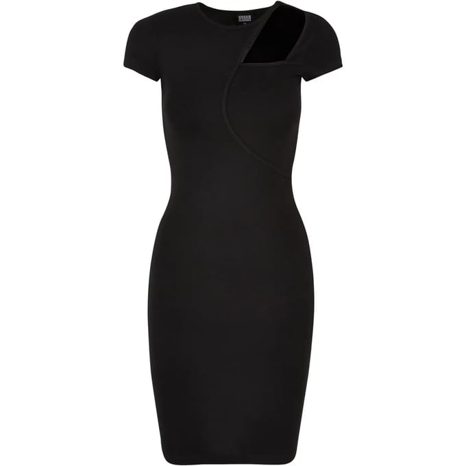 Urban Classics - Cut Out Kokerjurk - XXL - Zwart