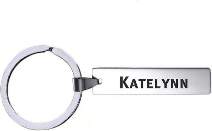 Sleutelhanger Met Naam - Katelynn - RVS