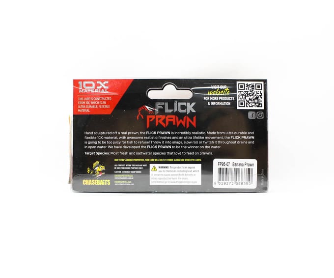 Chasebaits Flick Prawn 95 mm 4 gram Zinkende Lure 07 (8350)