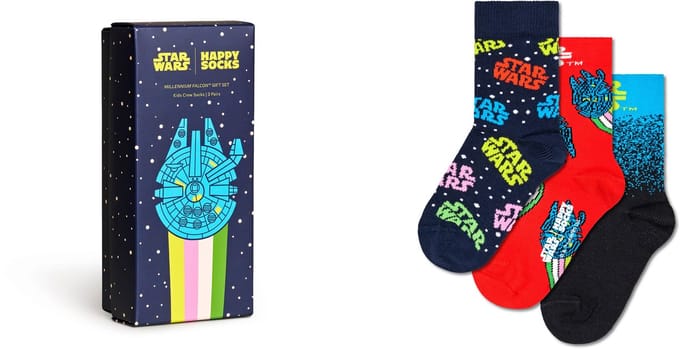 Happy Socks kids giftbox 3P sokken Star Wars multi (Star Wars)