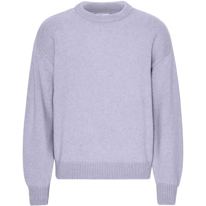 Trui met oversized ronde hals Colorful Standard Soft Lavender