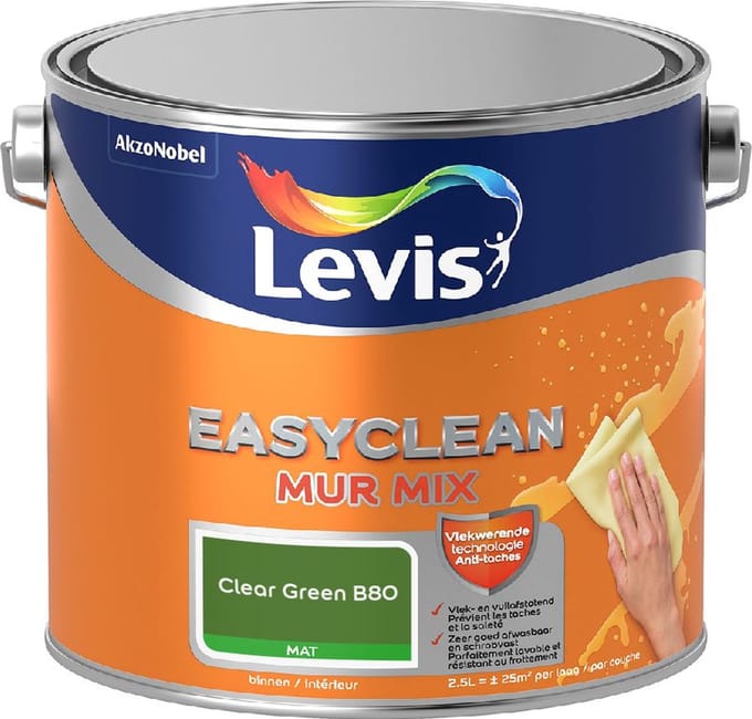 Levis - Easyclean Mur Mat Mix - Clear Green B80 - Mengverf - 2,5 L