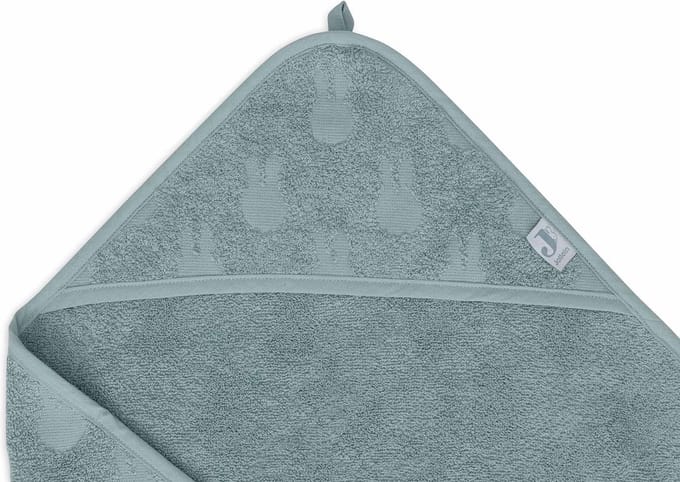 Jollein Badcape Badstof 75x75cm Miffy Jacquard Sea Green