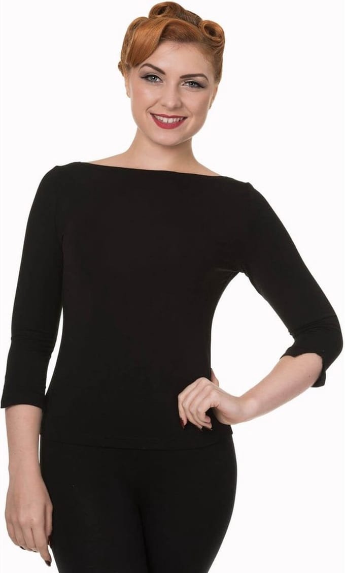 Dancing Days - MODERN LOVE Longsleeve top - 4XL - Zwart