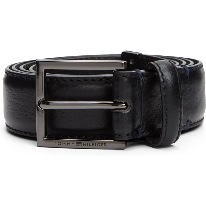 Tommy Hilfiger Hudson 3.0 Pebble Belt Black Taglia: 110 | Cinture Outlet | Uomo | Nero