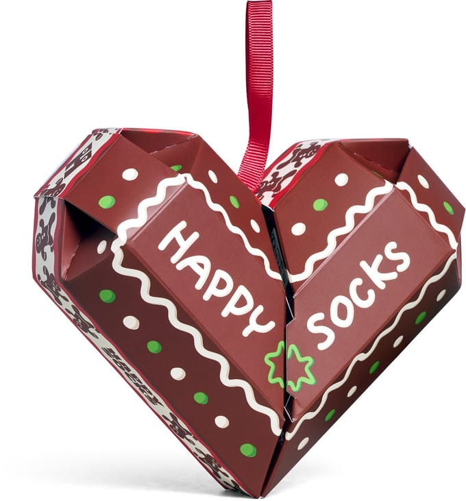 Happy Socks - 2-Pack Gingerbread Heart Socks Gift Set - Heren - Sokken