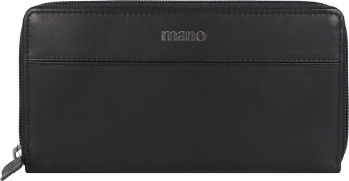 mano Don Romeo Portemonnee RFID Leer 18 cm - Dames - Horizontaal - schwarz