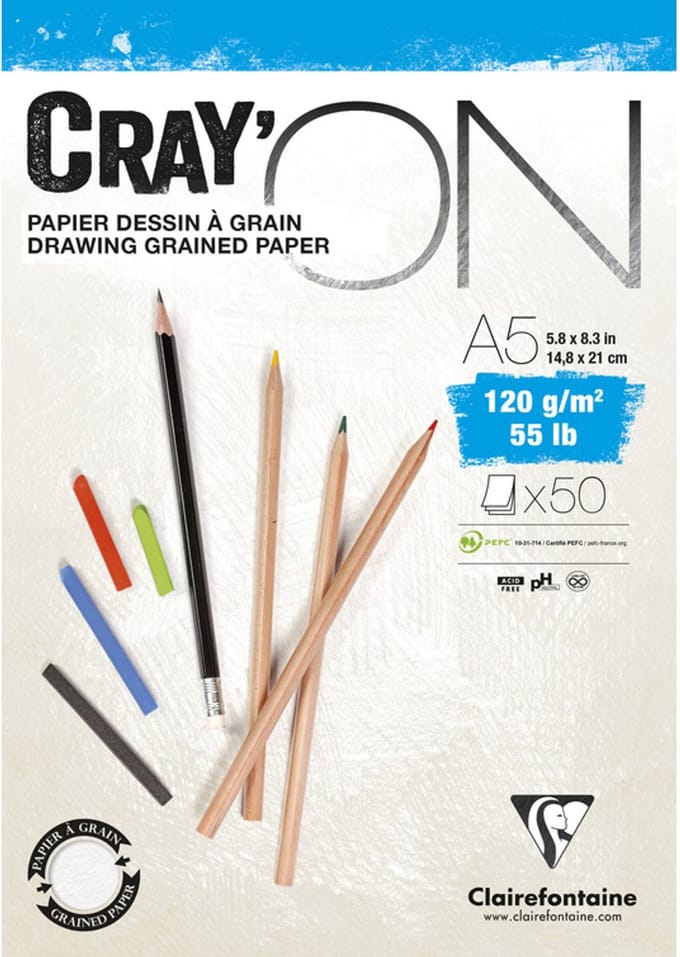 Cray'On tekenblok A5 wit 50 vel